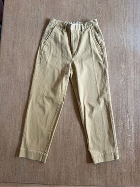 Madewell High Rise Straight Leg Utility Pants Tan Size 26